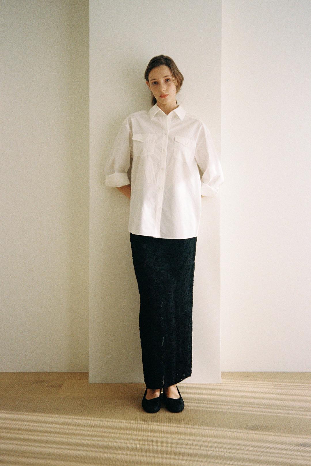 Perla Jacquard Skirt (black)