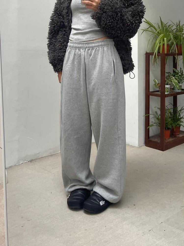 양기모코튼와이드조거팬츠 코튼조거팬츠 와이드조거팬츠