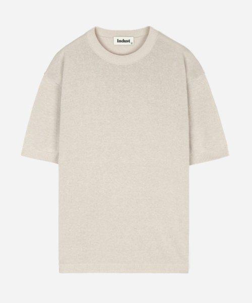 마일드 라운드 하프니트_베이지