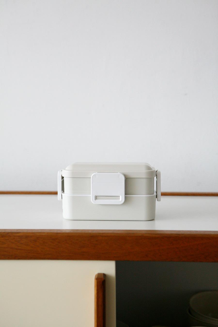 2단 도시락 총 용량600ml 리미티드 Dull Gray