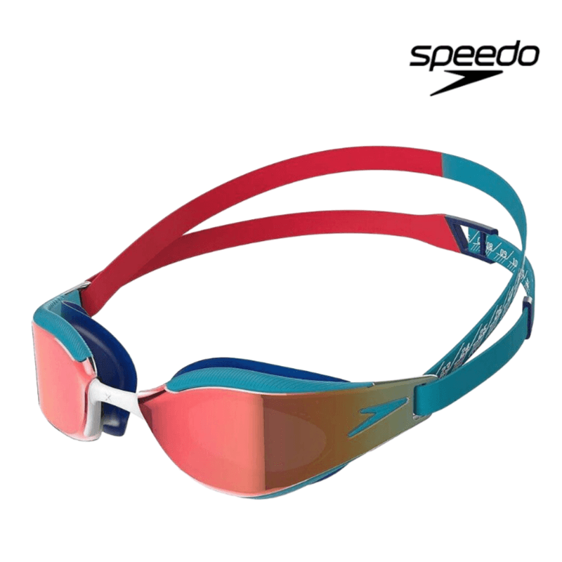 스피도 수경 하이퍼 엘리트 미러수경 red 주니어