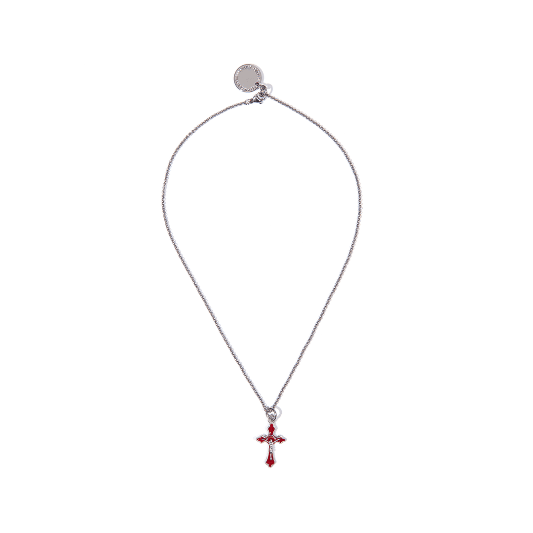 Mini Rosario Necklace (Red)