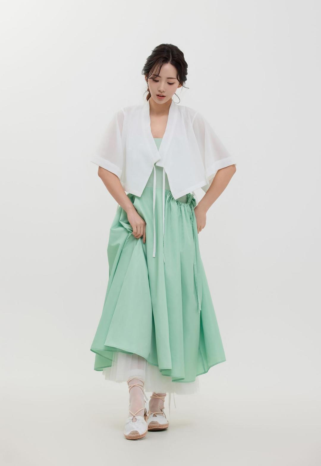 쉬폰 반소매 저고리