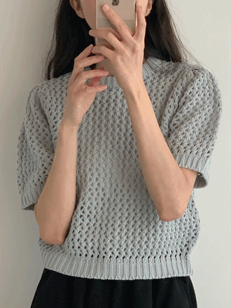 테디 반팔 니트(4color)