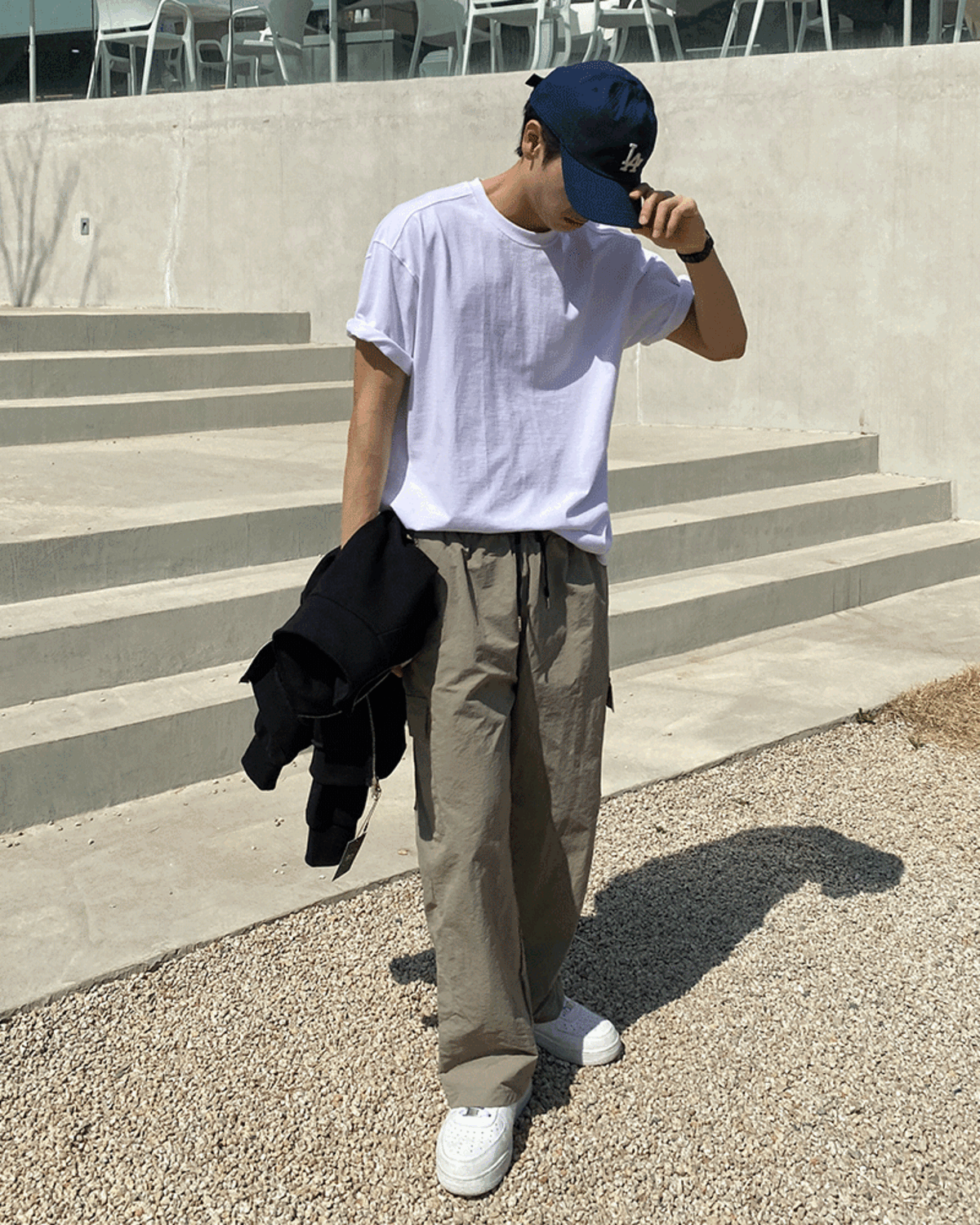 (당일출고) 루이드 나일론 카고 와이드 팬츠