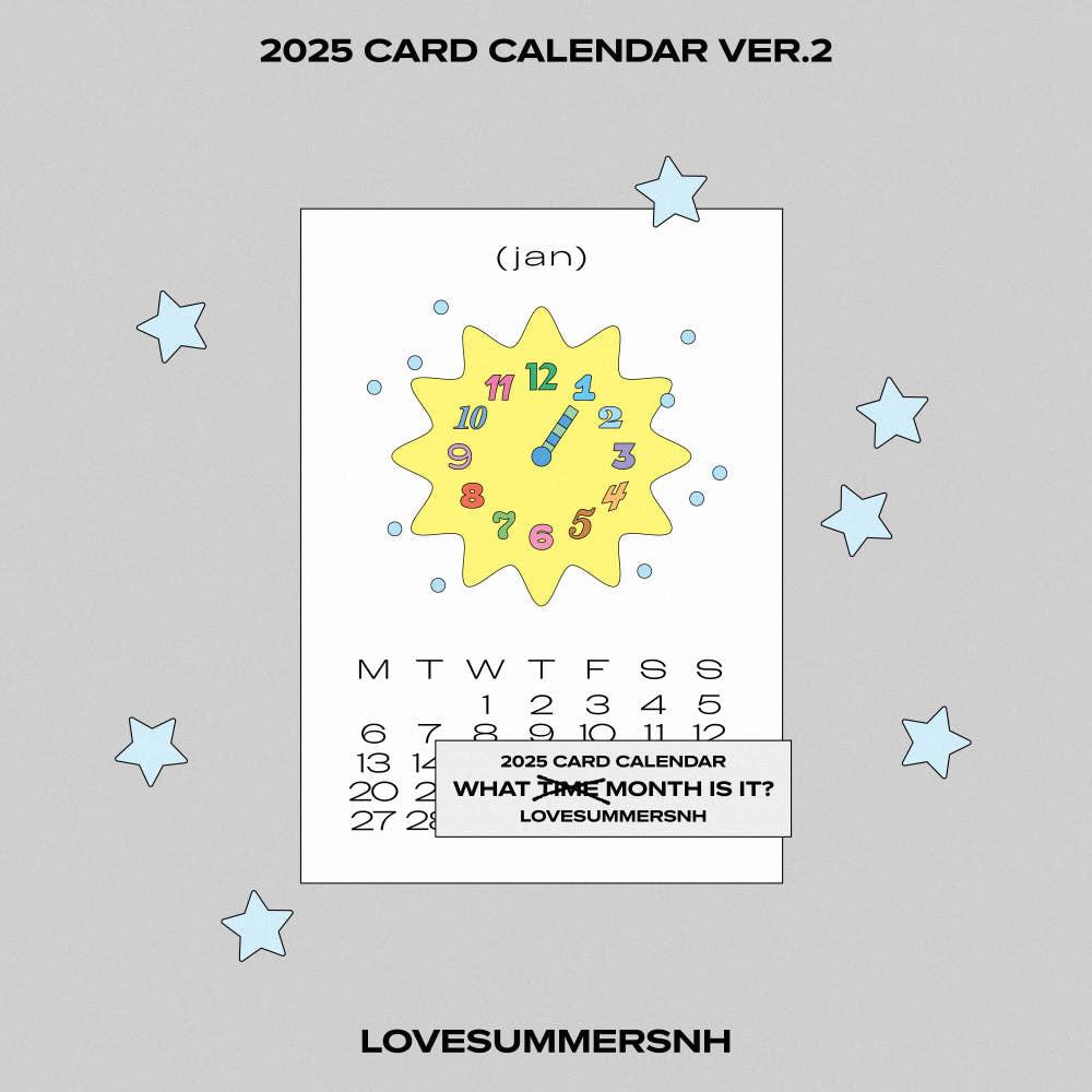 [snh] 2025 calendar CLOCK