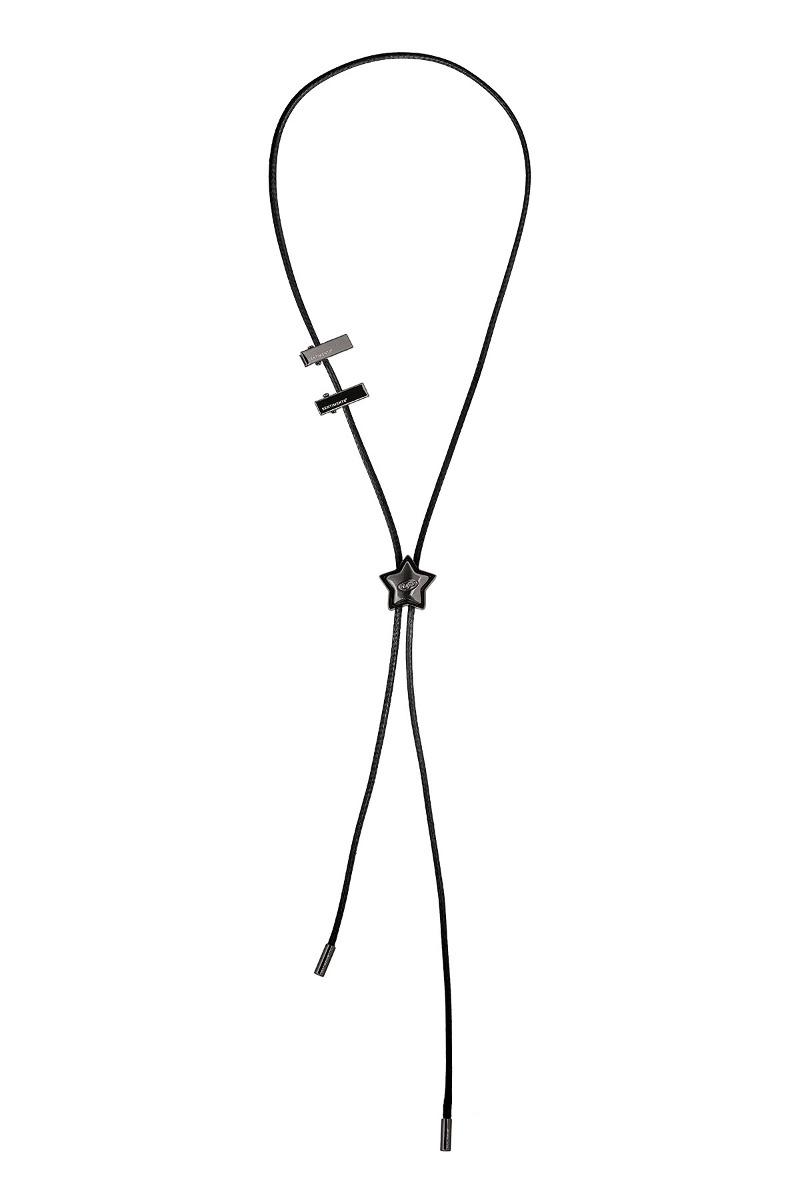 NO.482 [BLACK] STAR CODE LOCK NECKLACE