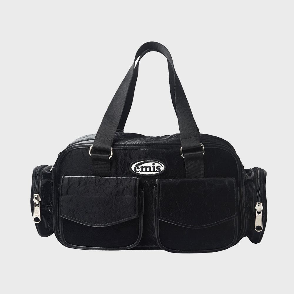 MULTI-POCKET HOBO BAG-BLACK