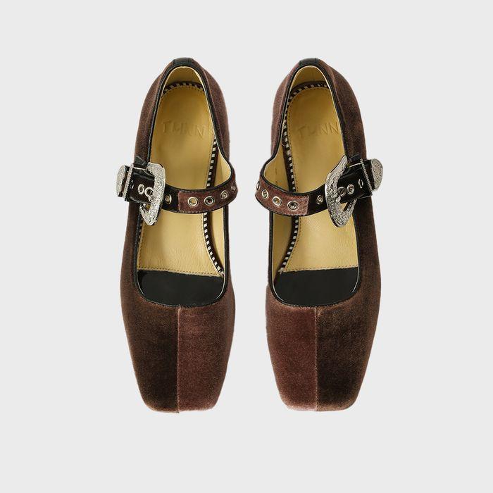 Duo-finish mary janes (Brown)