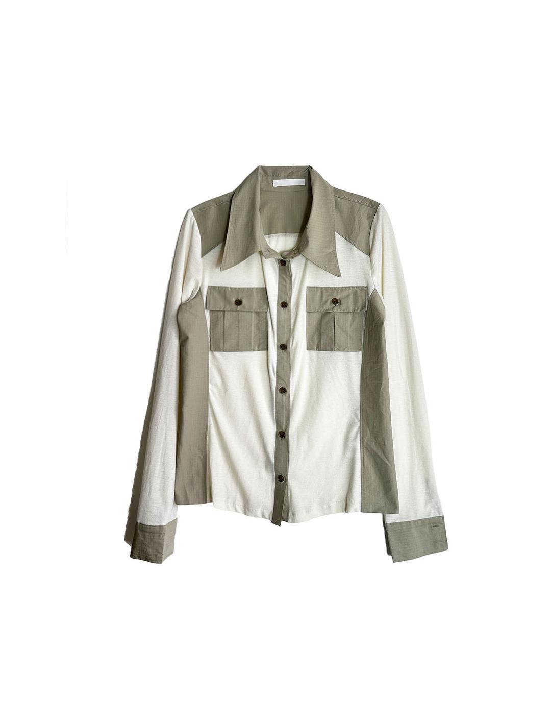 이너뮤트 safari shirt top (2color)