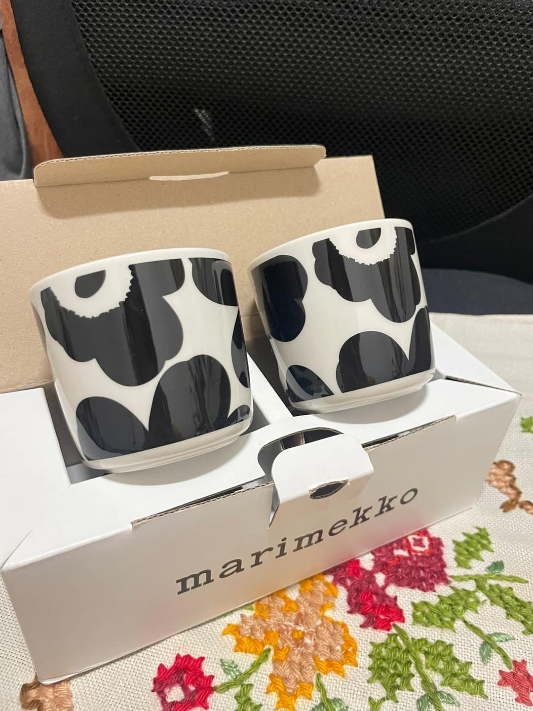 마리메꼬 커피컵 세트 새상품 검정 | 후루츠패밀리