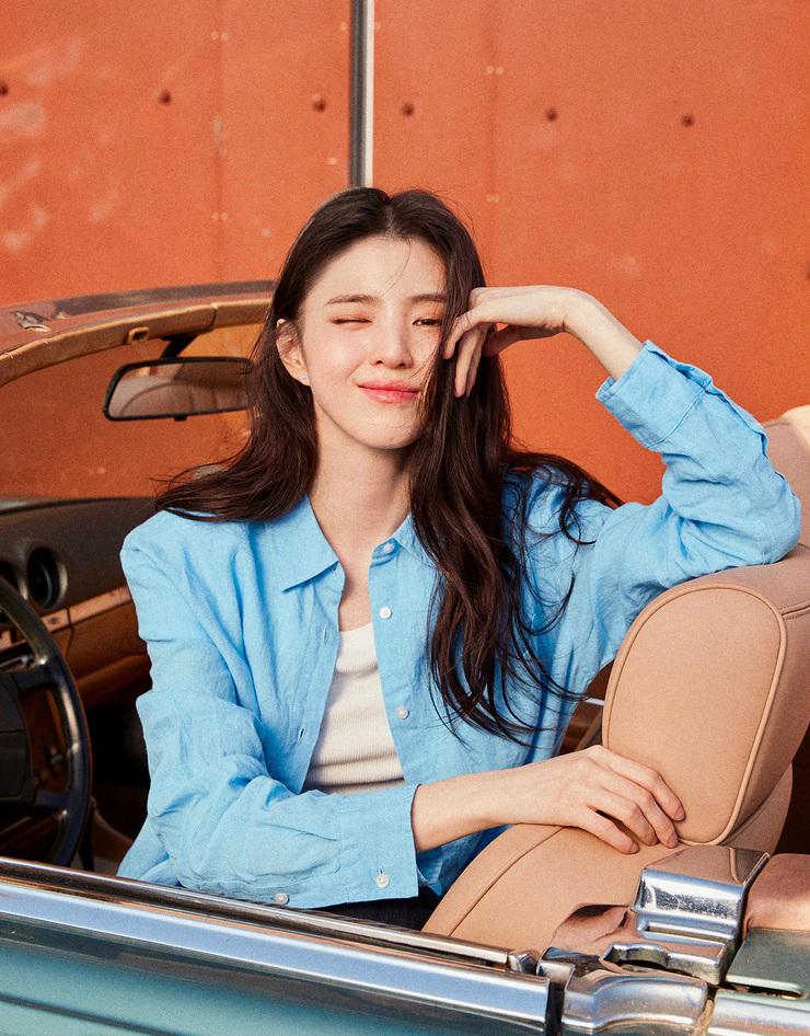 NEW 한소희 린넨 100 셔츠