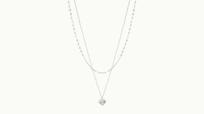 Frill Heart Layered Necklace