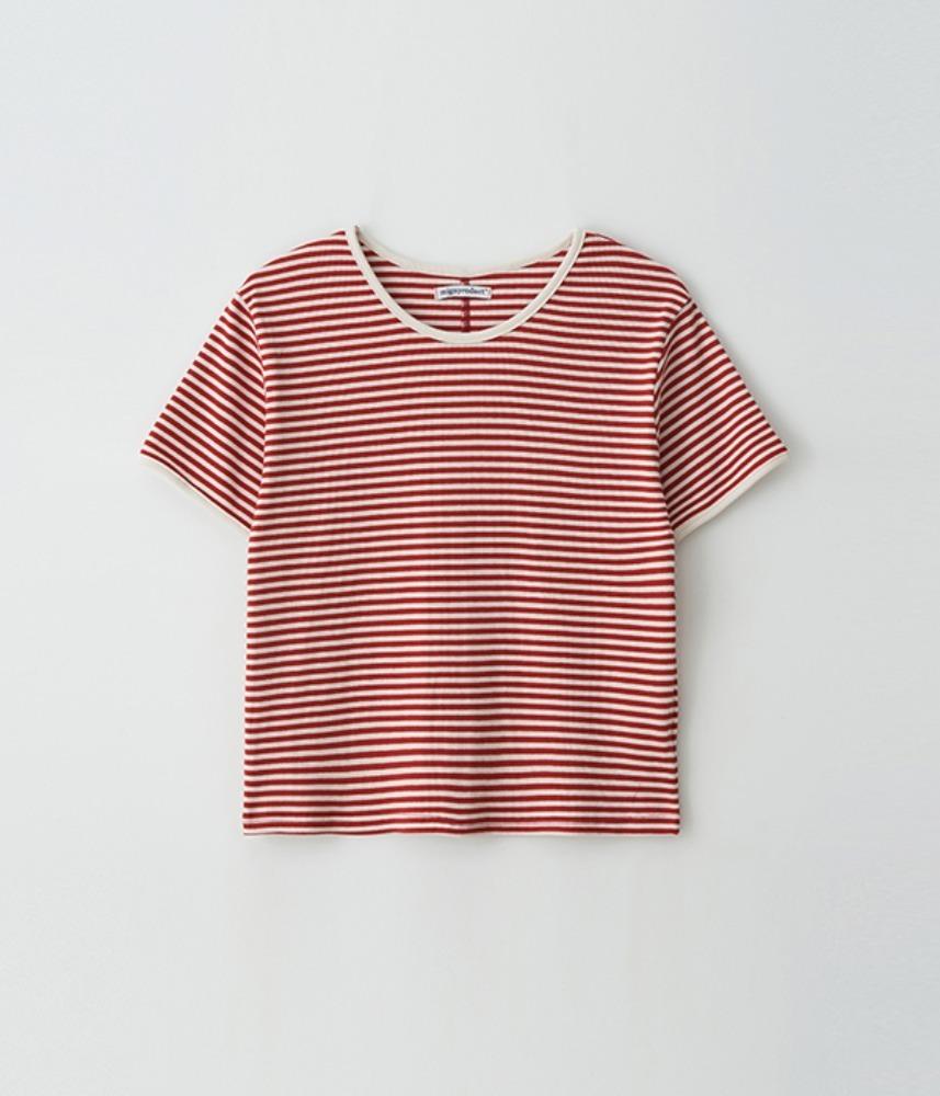 [MIGU PRODUCT]  4th restock !  classic stripe T / 3. red