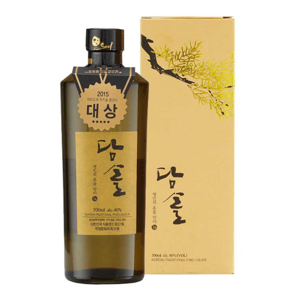 솔송주 담솔 40도 500ml 유리병 박흥선명인 전통주 살균 약주 [원산지:국산(경상남도 함양군)]
