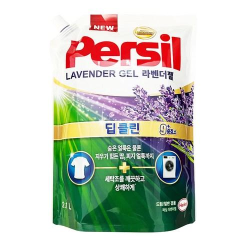 퍼실 파워젤 딥클린 9중 효소 일반/드럼겸용 액상세제 리필, 2.1L, 1개