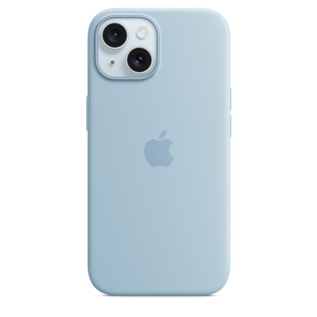MagSafe対応iPhone 15シリコーンケース - ライトブルー