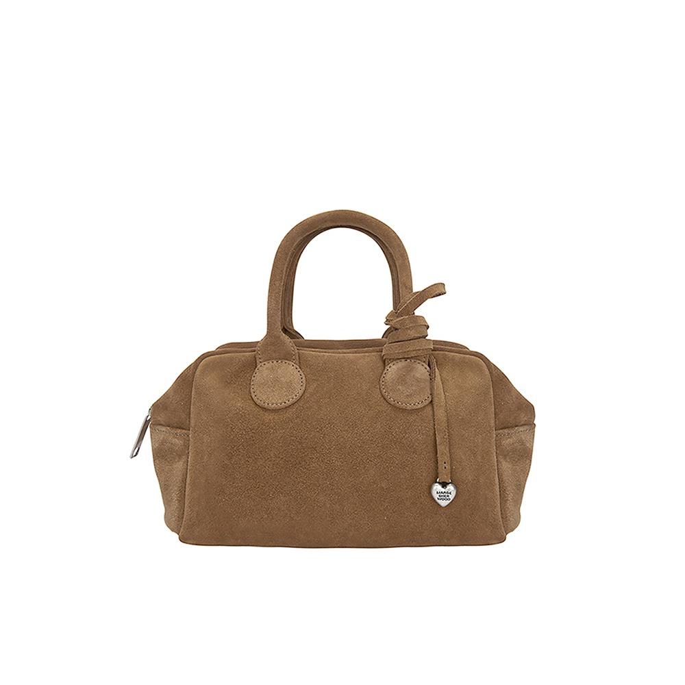 SOFT BOWLING BAG_hazelnut suede