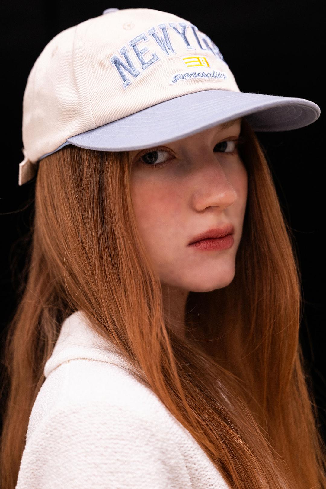 UNISEX 뉴욕 레트로 볼캡 [CREAM]