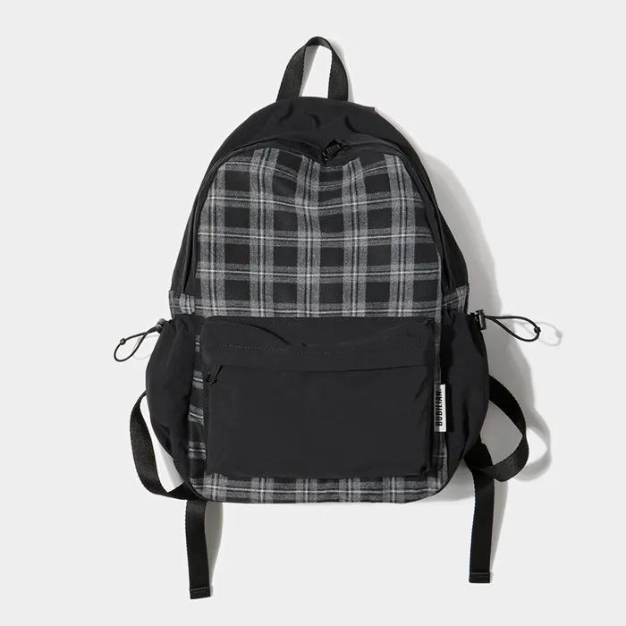 체크린 백팩 _ 블랙