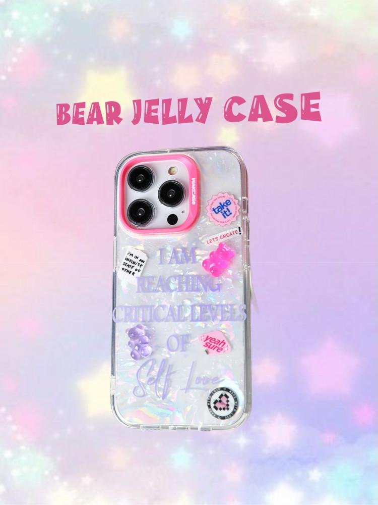 수심 Bear Jelly Case 베어 젤리 아이폰 케이스 귀여운 유니크 y2k 키치 폰