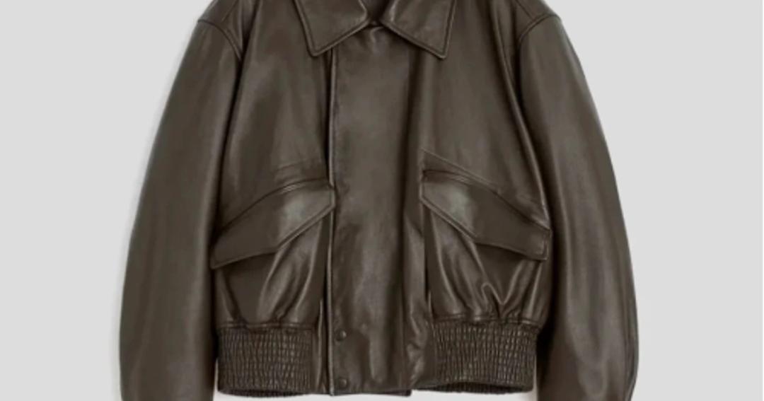 르메르 25ss 가죽자켓(레더 블루종)  s사이즈 새제품