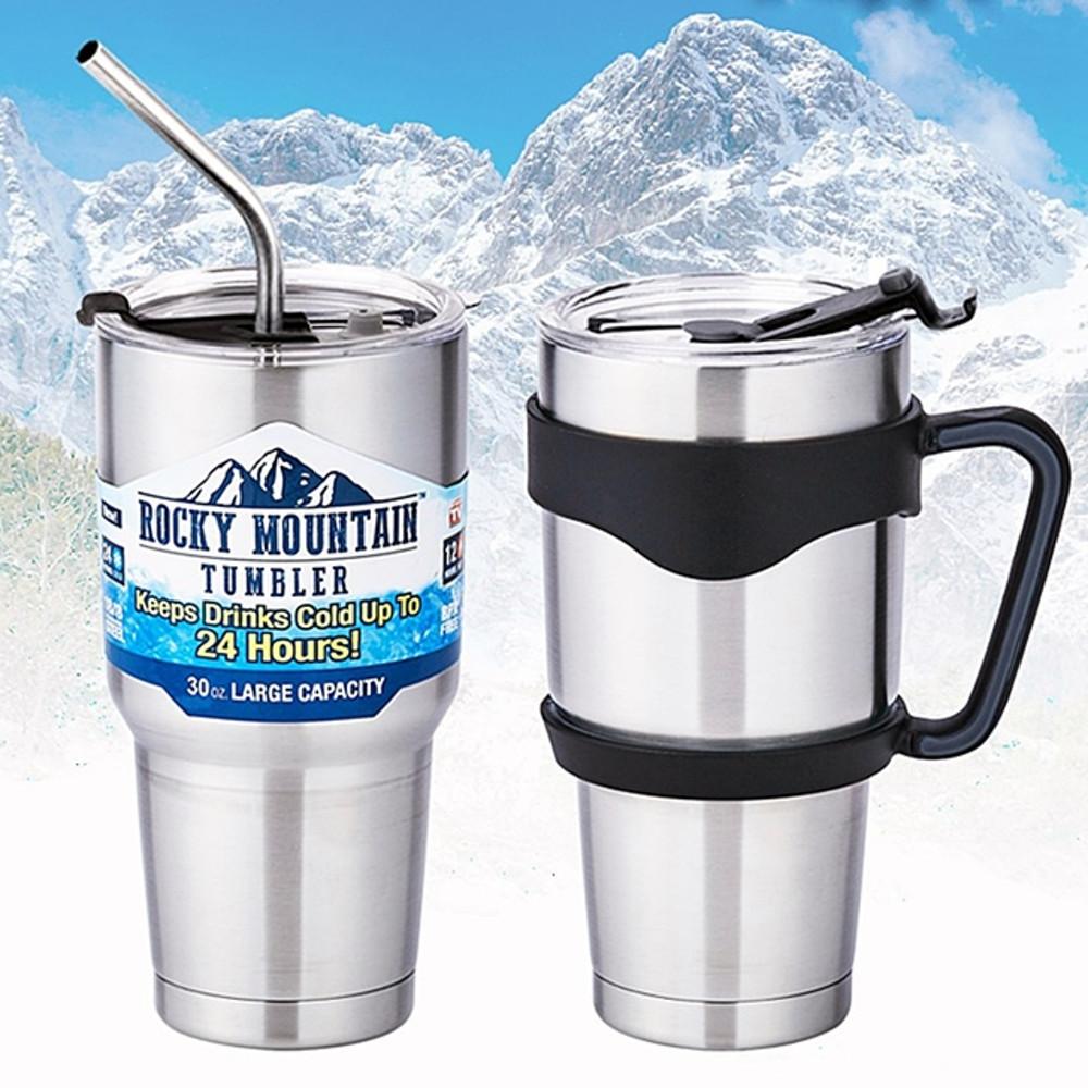 록키마운틴 텀블러 대용량 스텐 손잡이 보온보냉 콜드컵 500ml 900ml 밀폐형 뚜껑