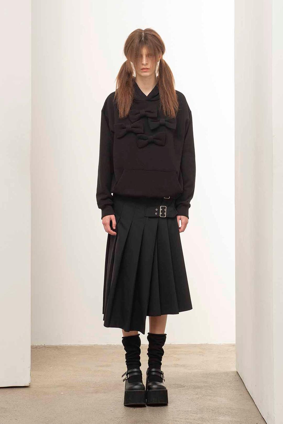 [RE-EDITION] 리본 디테일 후드