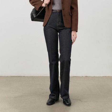 70S SEMI FLARED JEANS RAW BLUE