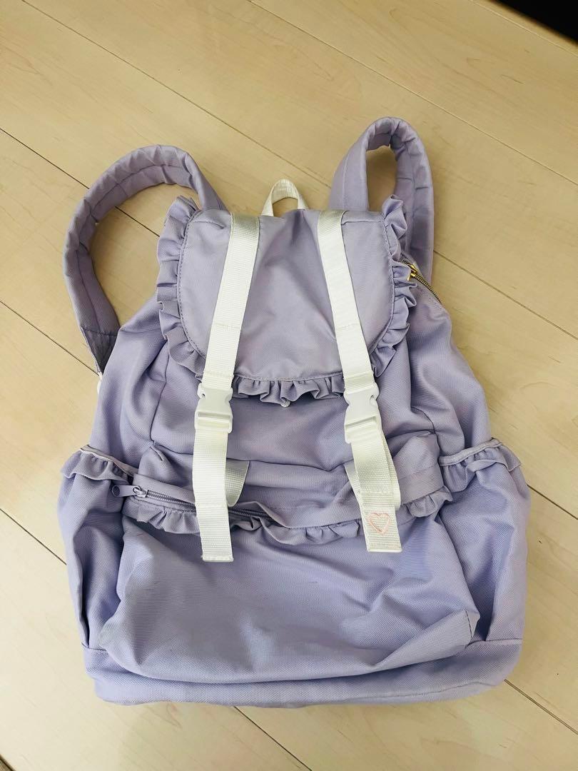 SWIMMER フリルバックパック パープル