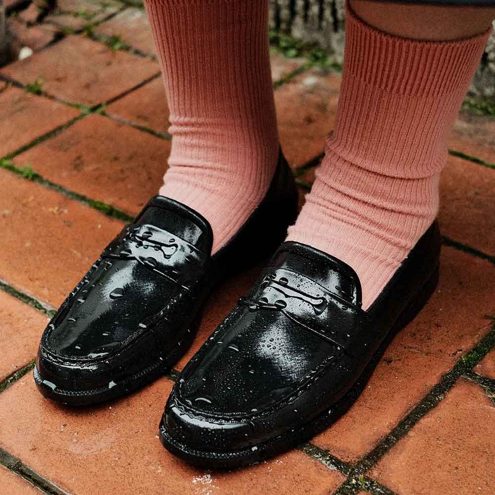 여성 러버 페니로퍼 CK100-BLACK