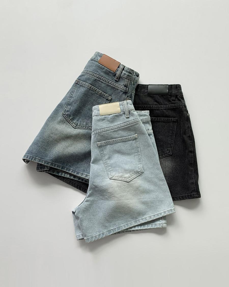 에센셜 데님 쇼츠