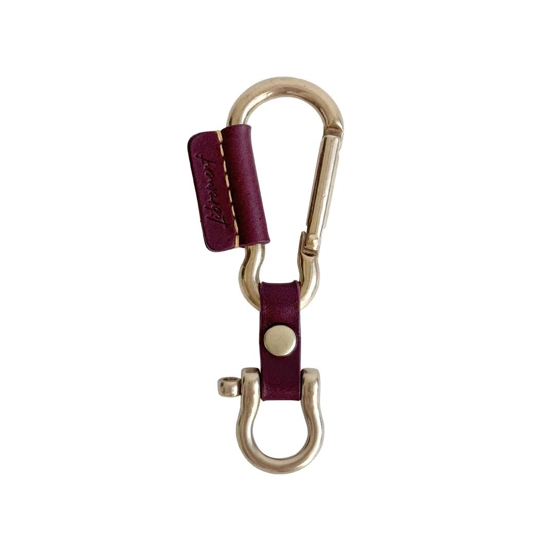 [Colly Bily Only] [Librement Handcrafted] Buttero Leather Karabiner Key Holder ‘Burgundy’