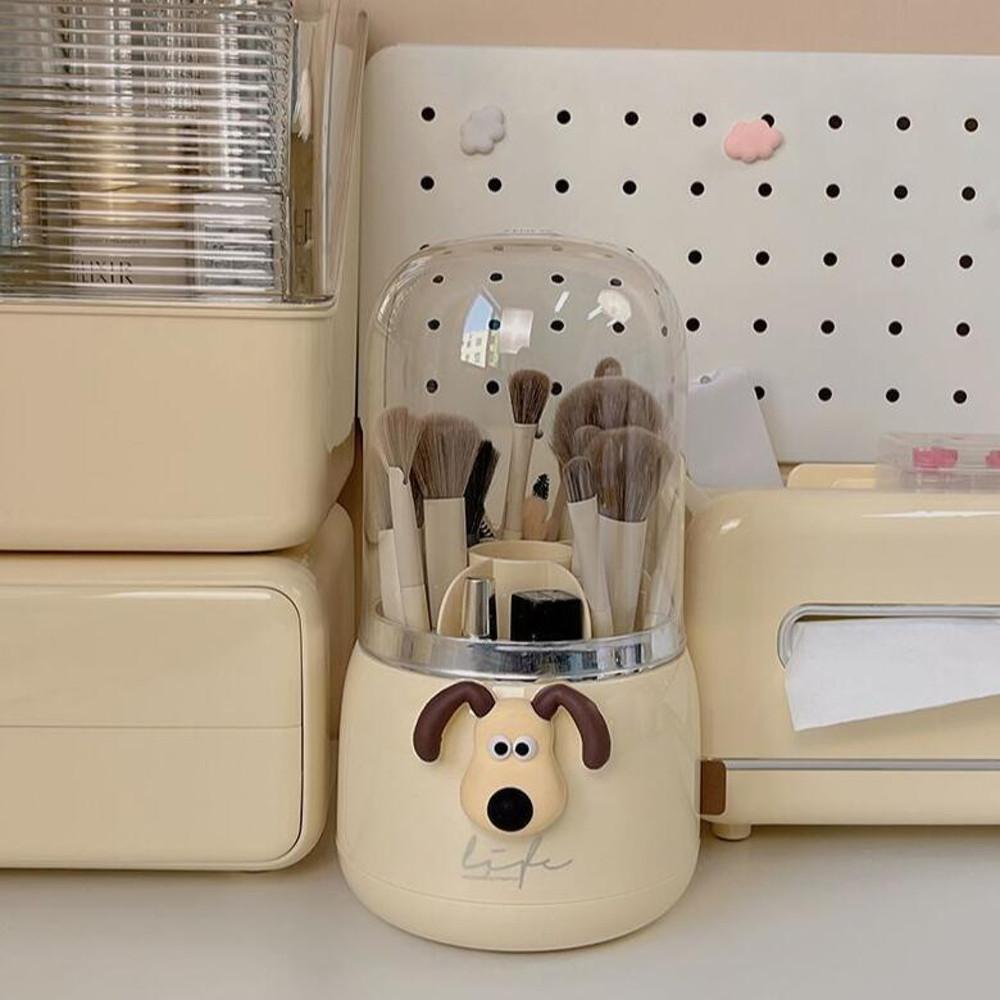 그로밋 회전 브러쉬 화장품 정리함 정리대 보관함