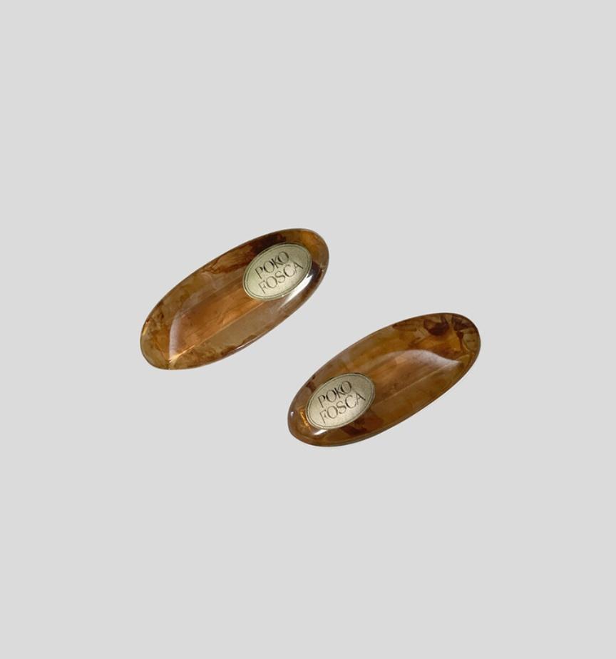 MINI HAIR PIN (BROWN)