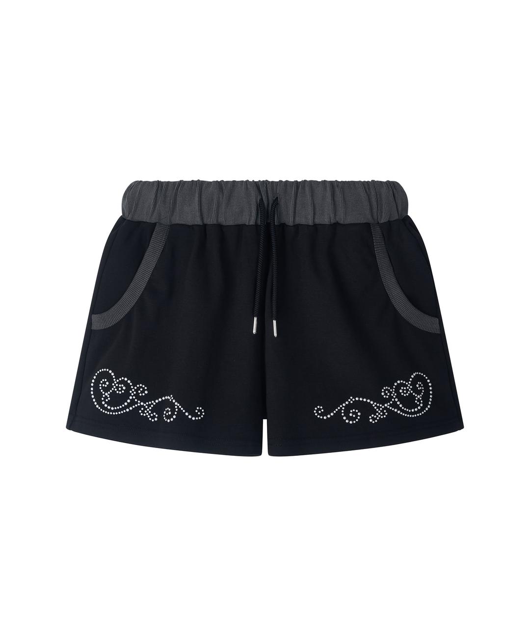 PO - MI  SHORTS - BLACK