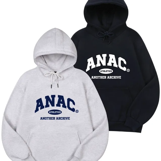 (BEST후드)(1+1)컬리지 스탠다드 오버 후드티