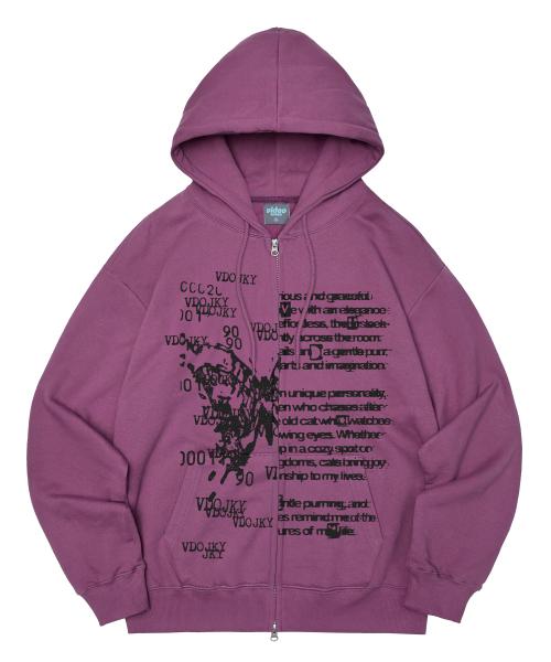 나비효과 후드 집업 [바이올렛]