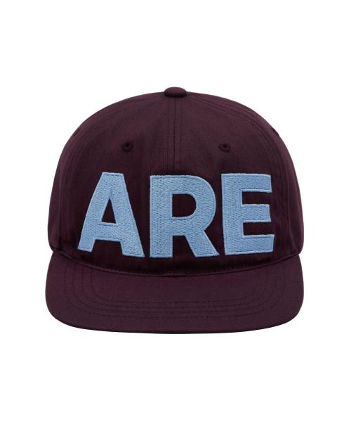 ARE FLAT 6-PANEL CAP_PLUM WINE