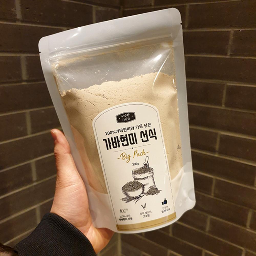 구수한사람들 바로 볶아 고소한 국산 가바현미가루 300g