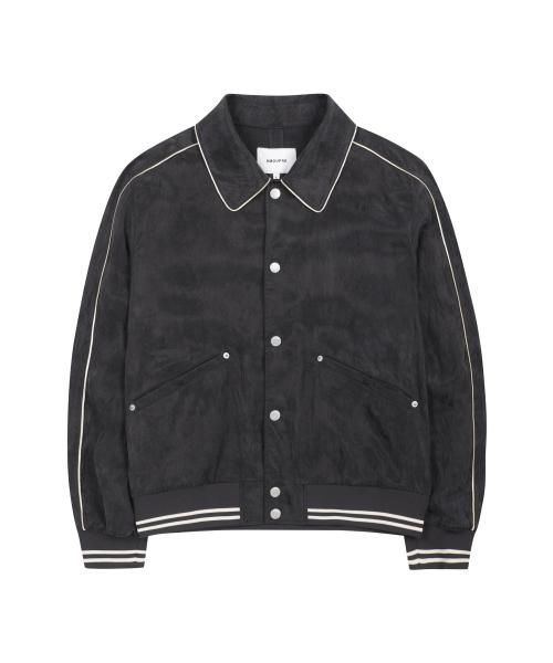 Piping Teddy Jacket (Dark Gray)_J3JAM25111GYD