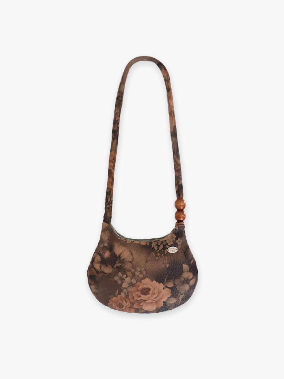 BABY BOWL BAG FLOWER SANDY BROWN