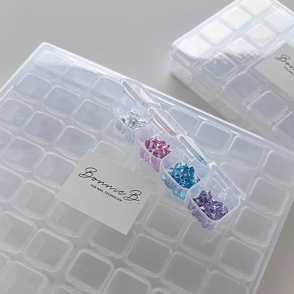 [BonnieB.]  개별 뚜껑이 있어 쏟아질 염려가 없는  분리형 파츠케이스 / 28칸 56칸 네일케이스