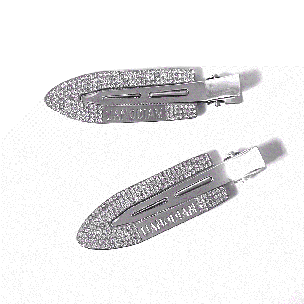 [y2k] Silver cubic hairpin 백스테이지 큐빅 헤어핀 머리핀 핀 삔 서핑 삼각 반달 고정핀 옆머리 앞머리 미니 집게핀 유니크 키치 하이틴 스트릿 힙