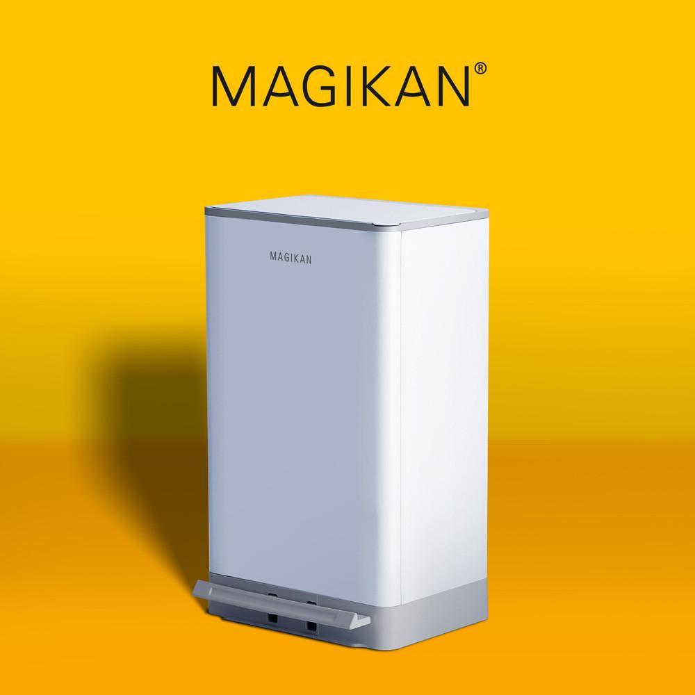 매직캔 휴지통 쓰레기통 히포 21L 냄새차단 인테리어 페달 무소음 디자인