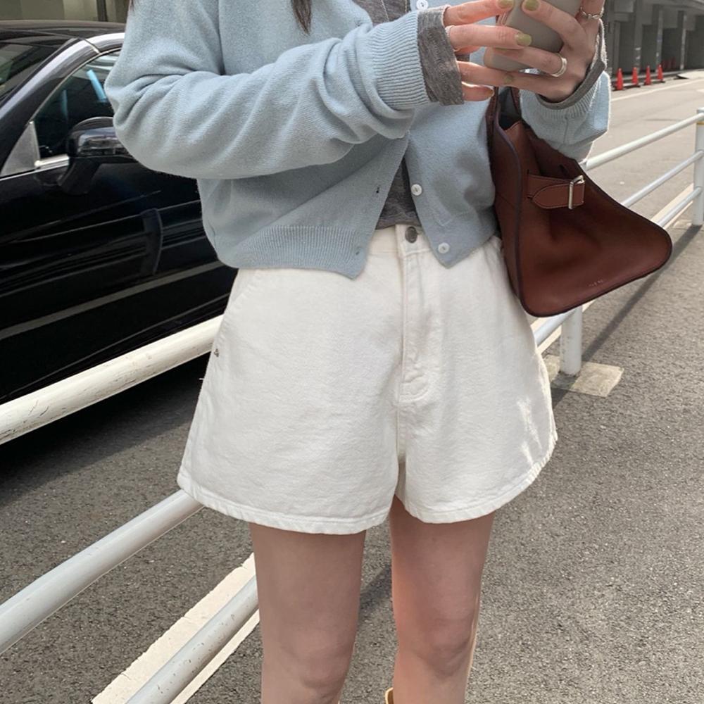 까리노 멜라운지 런치 숏 데님 팬츠 청반바지 mellounge (2color)