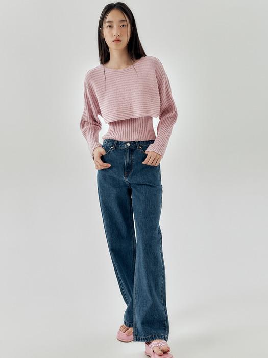 Mid-rise Wide Jeans_2color