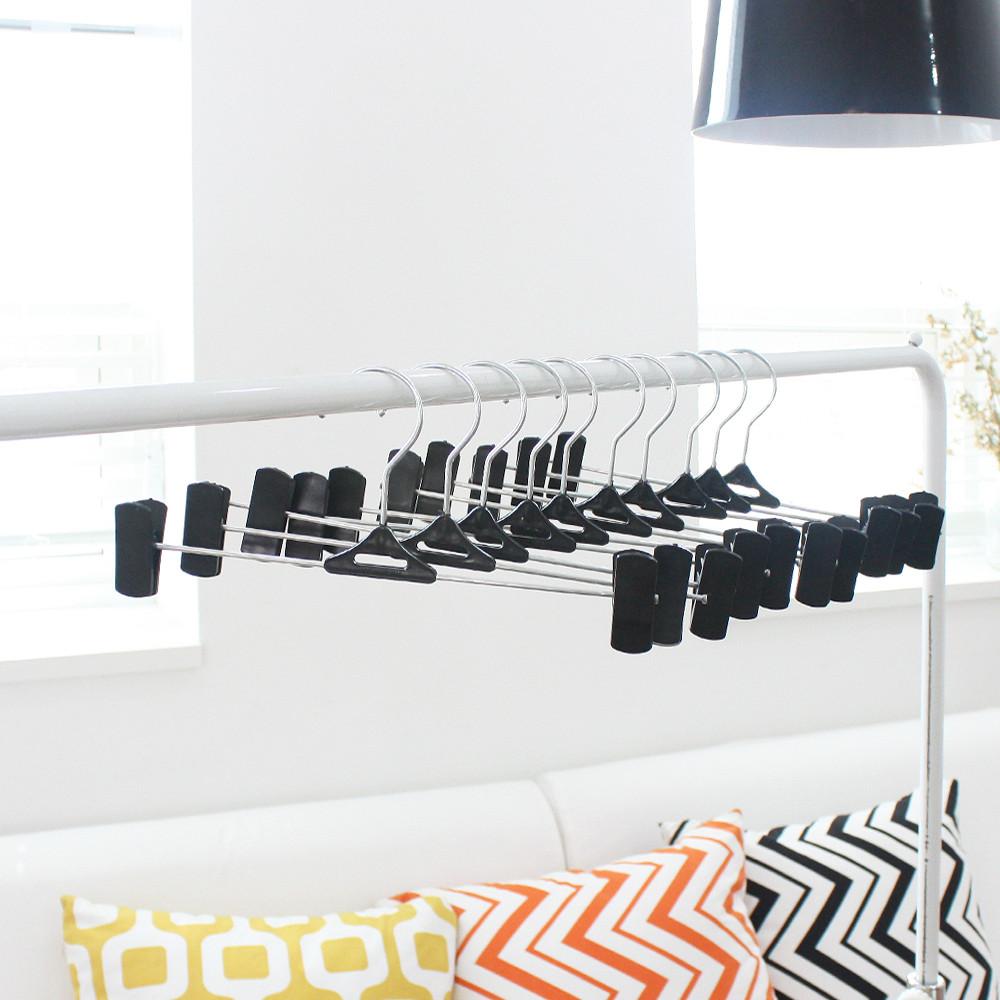 검정 집게 바지걸이 1개