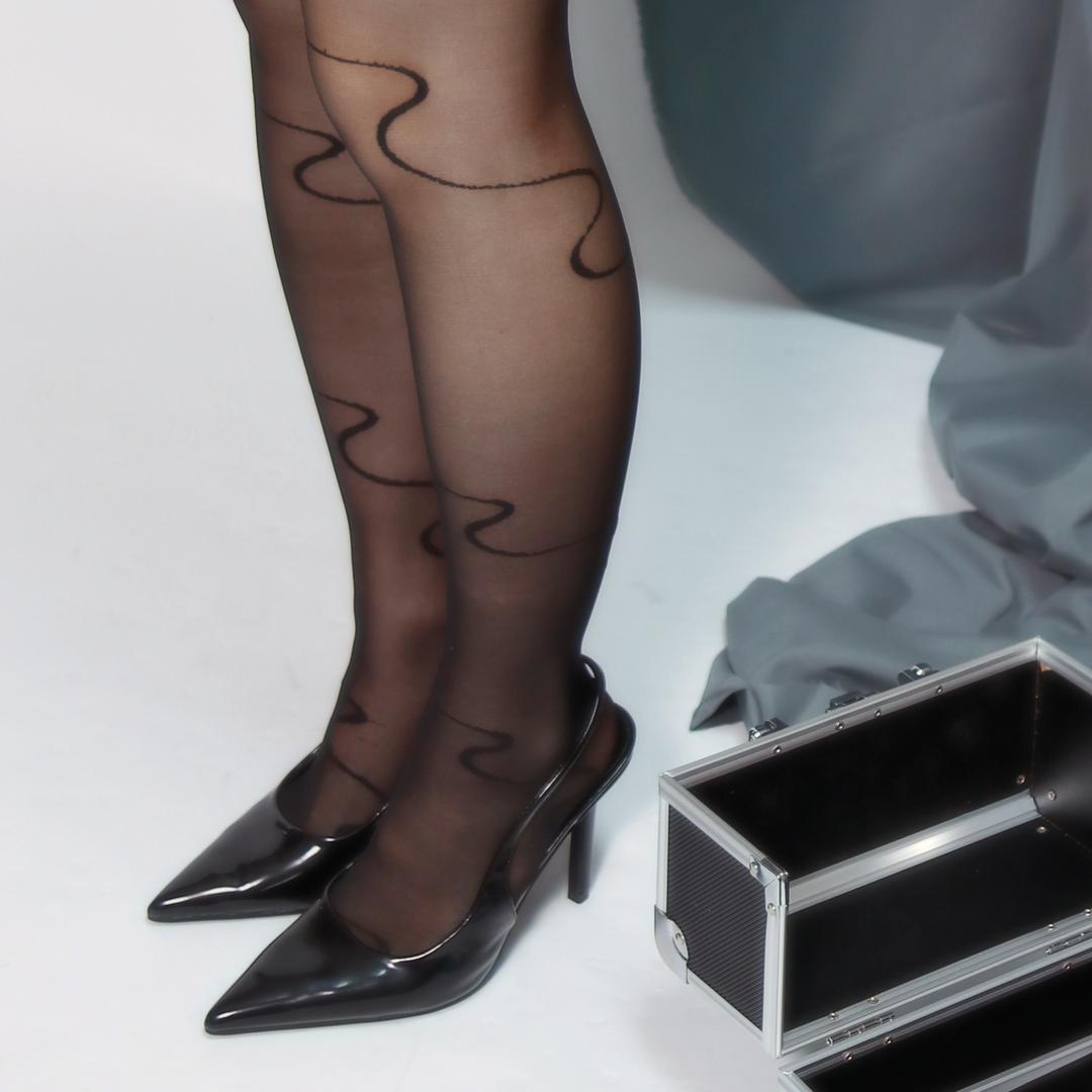 black wave tights