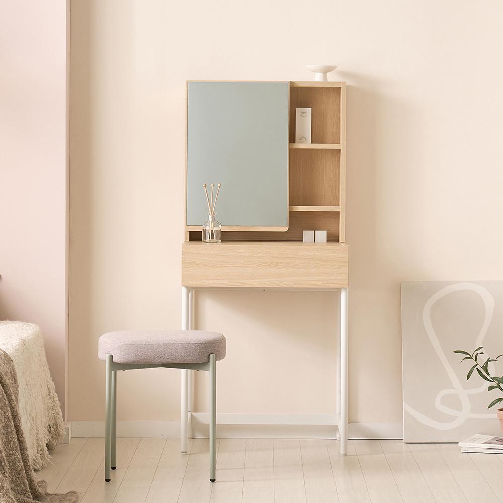 카리나 입식미니화장대 소형 슬림 수납 작은화장대 600